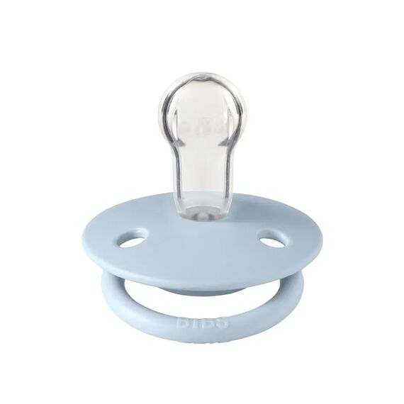 Bibs Σετ Πιπίλες De Lux Σιλικόνης Onesize Iron / Baby Blue 2 τμχ 150212 - Πιπίλες στο Oneirokosmos