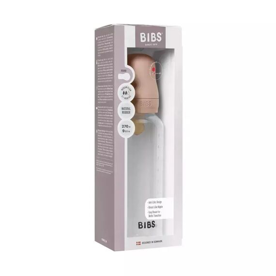 BIBS Μπιμπερό Πλαστικό με Θηλή Latex Blush 270ml 5017244 - Μπιμπερό στο Oneirokosmos