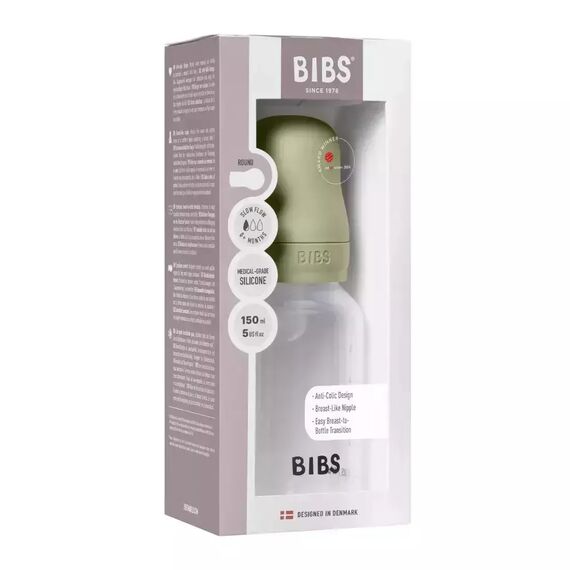 BIBS Μπιμπερό Πλαστικό με Θηλή από Σιλικόνη Sage 150ml 50161250 - Μπιμπερό στο Oneirokosmos