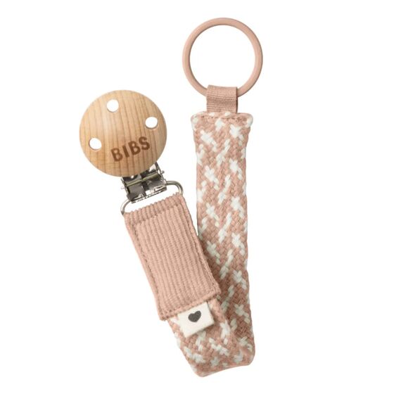 BIBS Braid Κλιπ Πιπίλας Blush - Ivory 9401107 - Πιπίλες στο Oneirokosmos