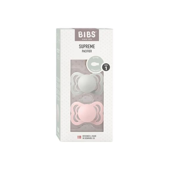 Bibs Σετ Πιπίλες Supreme Σιλικόνης No 1 Haze / Blossom 2 τμχ 160352 - Πιπίλες στο Oneirokosmos