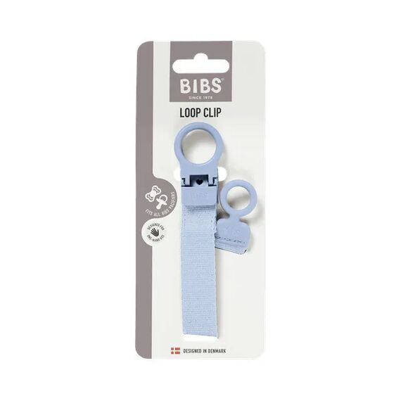 BIBS Loop Κλιπ Πιπίλας Dusty Blue 9501304 - Πιπίλες στο Oneirokosmos