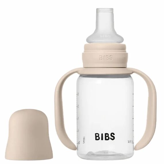 BIBS Εκπαιδευτικό Μπιμπερό με Θηλή Σιλικόνης 150ml blush 50211244 - Μπιμπερό στο Oneirokosmos