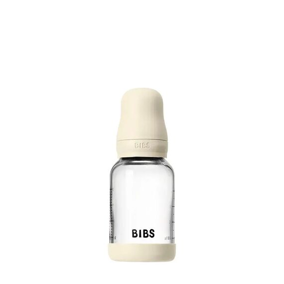 BIBS Μπιμπερό Γυάλινο με Latex Θηλή Ivory 120ml 5019216 - Μπιμπερό στο Oneirokosmos