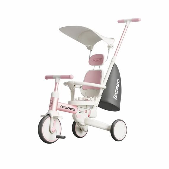 Lecoco Τρίκυκλο Πολυλειτουργικό Ποδήλατο  C-walker S3 max Ρόζ L-693019 - Ποδήλατα από 6 μηνών στο Oneirokosmos