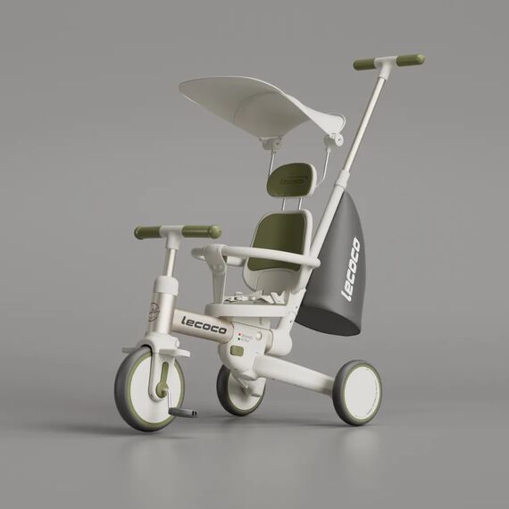 Lecoco Τρίκυκλο Πολυλειτουργικό Ποδήλατο  C-walker S3 max Πράσινο L-693026 - Ποδήλατα από 6 μηνών στο Oneirokosmos