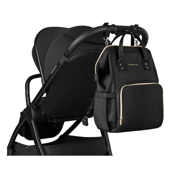 Kikkaboo Τσάντα Αλλαξιέρα Siena Black & Gold 2025 31108020110 - Τσάντες - Αλλαξιέρες στο Oneirokosmos