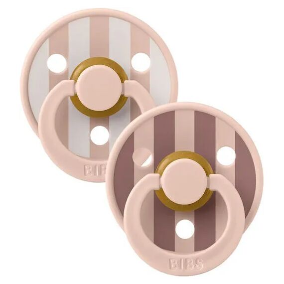 Bibs Πιπίλα Latex Studio Colour Block Blush Mix 2τμχ. Νο2 12022104 - Πιπίλες στο Oneirokosmos