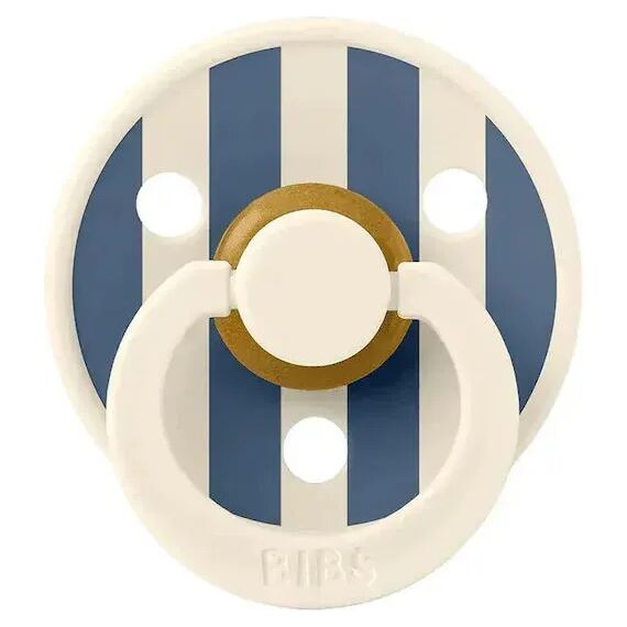 Bibs Πιπίλα Latex Studio Colour Pin Ivory Steel Blue Mix 2τμχ. Νο1 11015105 - Πιπίλες στο Oneirokosmos