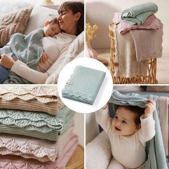 BabyOno Βρεφική κουβέρτα από μπαμπού -75x100 - Πράσινο BN1674/04 - Για Παραγγελια  στο Oneirokosmos