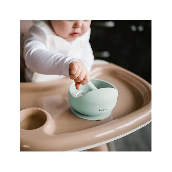 BabyOno Μπολ σιλικόνης με βεντούζα Μέντα BN1481/03 - Σετ Φαγητού, Μπολάκια, Πιατάκια Φαγητού στο Oneirokosmos