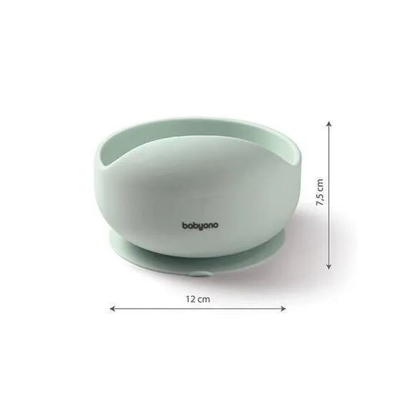 BabyOno Μπολ σιλικόνης με βεντούζα Μέντα BN1481/03 - Σετ Φαγητού, Μπολάκια, Πιατάκια Φαγητού στο Oneirokosmos