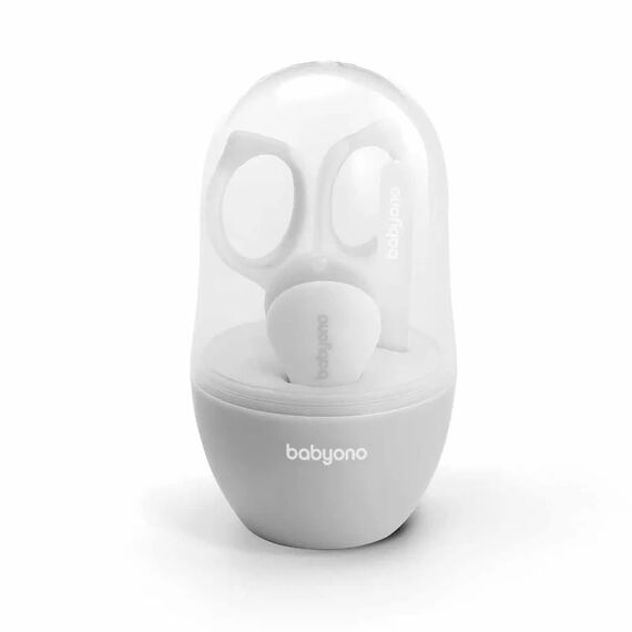 BabyOno Βρεφικό Σετ περιποίησης νυχιών με θήκη White BN398/03 - Προϊόντα υγιεινής φροντίδας στο Oneirokosmos
