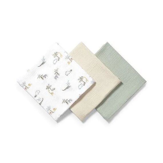 BabyOno Σετ Βαμβακερές μουσελίνες 70x70 cm  3 τμχ BN828/04 - Πάνες-Λαβέτες-Σελτέδες στο Oneirokosmos