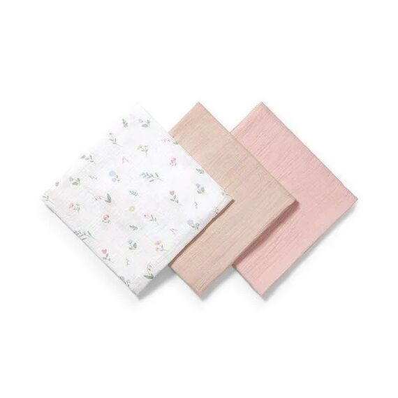 BabyOno Σετ Βαμβακερές μουσελίνες 70x70 cm  3 τμχ BN828/01 - Πάνες-Λαβέτες-Σελτέδες στο Oneirokosmos