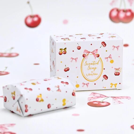 Soap Tales Μπομπονιέρα Βάπτισης Σαπούνι Cherry Bloom 100gr ST00959 - Για Κορίτσι στο Oneirokosmos