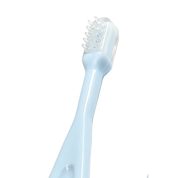 BabyOno Σετ 3 οδοντόβουρτσες από 3 μηνών - Μπλε BN550/02 - Προϊόντα υγιεινής φροντίδας στο Oneirokosmos