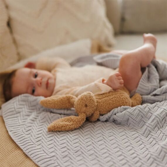 BabyOno Βρεφική κουβέρτα από 100% οργανικό βαμβάκι 75×100 εκ. Grey BN1647/02 - Κουβέρτες Αγκαλιάς στο Oneirokosmos