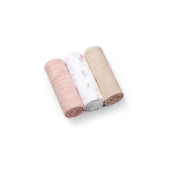 BabyOno Σετ Βαμβακερές μουσελίνες 70x70 cm  3 τμχ BN828/01 - Πάνες-Λαβέτες-Σελτέδες στο Oneirokosmos