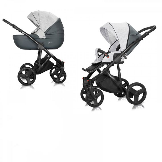 MILU KIDS ΣΥΣΤΗΜΑ ΜΕΤΑΦΟΡΑΣ STARLET EKO 2 IN 1  CREAMY GREY - Πολυκαρότσια, Συστήματα Μεταφοράς στο Oneirokosmos