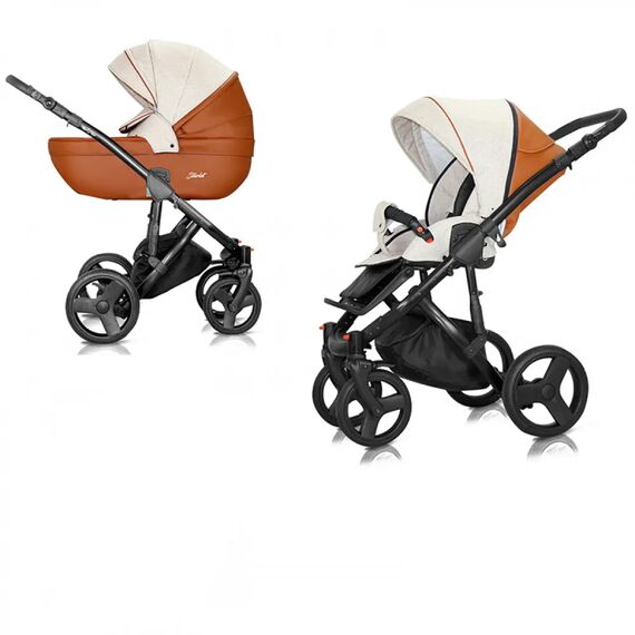 MILU KIDS ΣΥΣΤΗΜΑ ΜΕΤΑΦΟΡΑΣ STARLET EKO 2 IN 1 MOKA - Πολυκαρότσια, Συστήματα Μεταφοράς στο Oneirokosmos