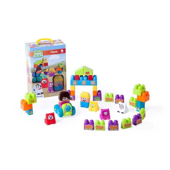 SUPER BLOCKS FARM ΤΟΥΒΛΑΚΙΑ 38 ΤΜΧ - Εκπαιδευτικά Παιχνίδια στο Oneirokosmos
