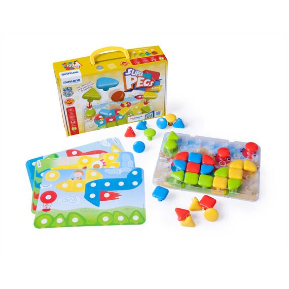ΜΩΣΑΪΚΟ ΠΑΙΧΝΙΔΙ MINILAND SUPER PEGS 32 TMX - Εκπαιδευτικά Παιχνίδια στο Oneirokosmos