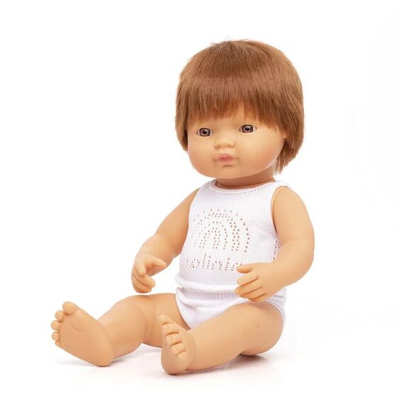 MINILAND ΚΟΥΚΛΑ ΑΓΟΡΙ ΜΕ GINGER ΜΑΛΛΙΑ 38 CM ΜΕ ΕΣΩΡΟΥΧΑ - Εκπαιδευτικά Παιχνίδια στο Oneirokosmos