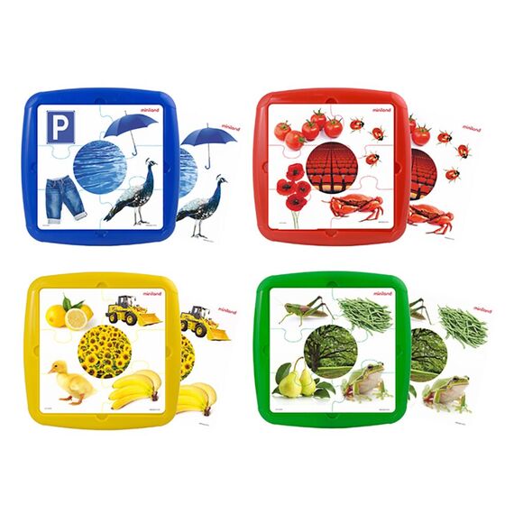 SET 4 PUZZLES : THE COLORS - Εκπαιδευτικά Παιχνίδια στο Oneirokosmos