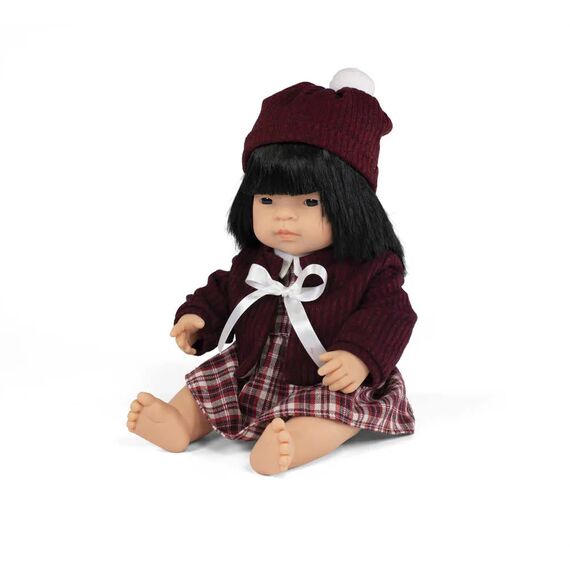MINILAND ΚΟΥΚΛΑ ΑΣΙΑΤΙΣΣΑ  38 CM ΜΕ ΡΟΥΧΑΛΑΚΙΑ - Εκπαιδευτικά Παιχνίδια στο Oneirokosmos