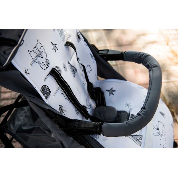 X-TREME BABY ΣΤΡΩΜΑ ΚΑΡΟΤΣΙΟΥ MONΗΣ ΟΨΗΣ 35 x 83 CM  PISCIS WHITE - Αξεσουάρ Καροτσιών στο Oneirokosmos