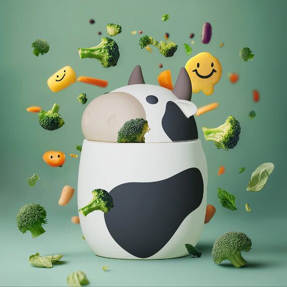 Asobu Θερμός Φαγητού Bestie Cow 600ml FC43 - Θερμός & Ισοθερμικά Προϊόντα στο Oneirokosmos