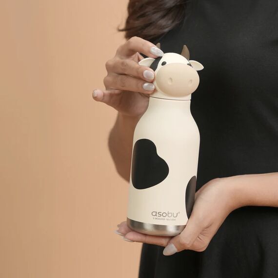Asobu Μπουκάλι Θερμός Bestie Cow 460ml SBV44 - Θερμός & Ισοθερμικά Προϊόντα στο Oneirokosmos