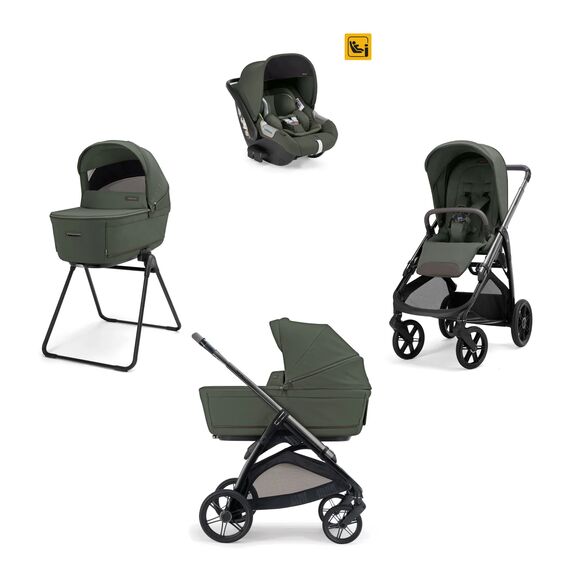 Inglesina Aptica Σύστημα Μεταφοράς Quattro Με Κάθισμα Αυτοκινήτου Darwin Ivy Green  / Litio Black KA61T0IVG - Πολυκαρότσια, Συστήματα Μεταφοράς στο Oneirokosmos