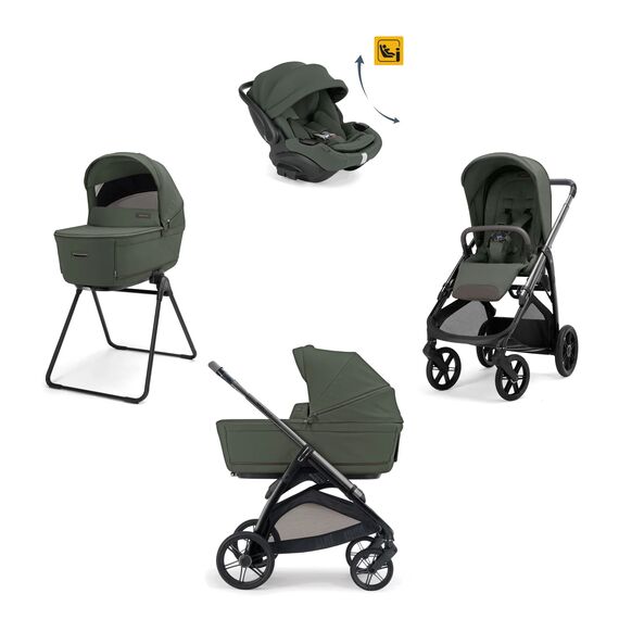 Inglesina Aptica Σύστημα Μεταφοράς Quattro Με Κάθισμα Αυτοκινήτου Darwin Recline Evo Ivy Green / Litio Black KA62T0IVG - Πολυκαρότσια, Συστήματα Μεταφοράς στο Oneirokosmos