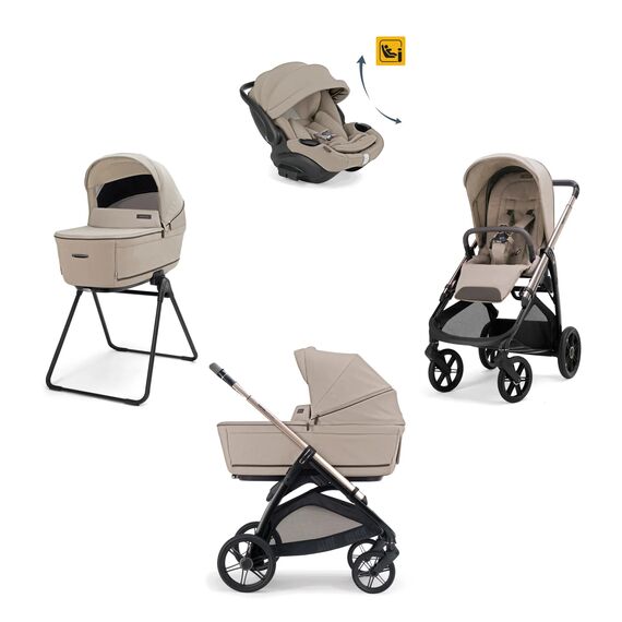 Inglesina Aptica Σύστημα Μεταφοράς Quattro Με Κάθισμα Αυτοκινήτου Darwin Recline Evo Vicuna Beige  / Palladio Black KA62T0VIB - Πολυκαρότσια, Συστήματα Μεταφοράς στο Oneirokosmos