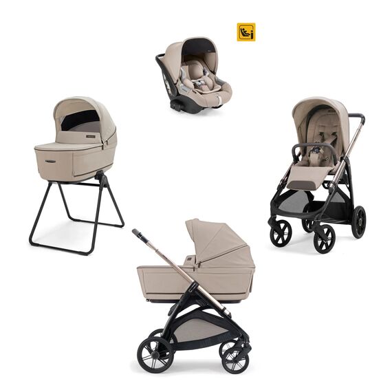Inglesina Aptica Σύστημα Μεταφοράς Quattro Με Κάθισμα Αυτοκινήτου Darwin Vicuna Beige   / Palladio Black KA61T0VIB - Πολυκαρότσια, Συστήματα Μεταφοράς στο Oneirokosmos