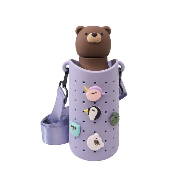 Asobu Μπουκάλι Θερμός Bestie Brown Bear 460ml SBV44 - Θερμός & Ισοθερμικά Προϊόντα στο Oneirokosmos
