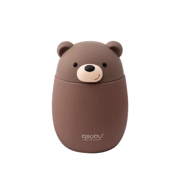 Asobu Θερμός Φαγητού Bestie Brown Bear 600ml FC43 - Θερμός & Ισοθερμικά Προϊόντα στο Oneirokosmos