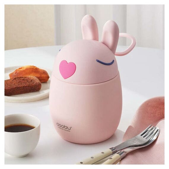 Asobu Θερμός Φαγητού Bestie Bunny 600ml FC43 - Θερμός & Ισοθερμικά Προϊόντα στο Oneirokosmos