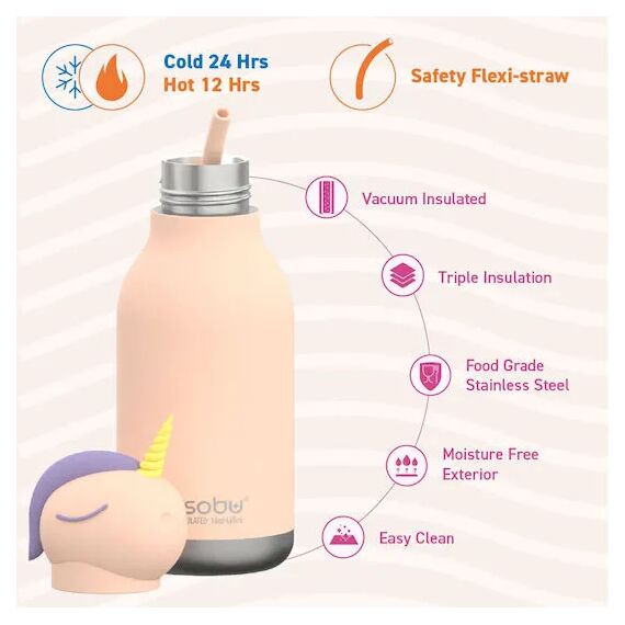 Asobu Μπουκάλι Θερμός Bestie Unicorn 460ml SBV44 - Θερμός & Ισοθερμικά Προϊόντα στο Oneirokosmos