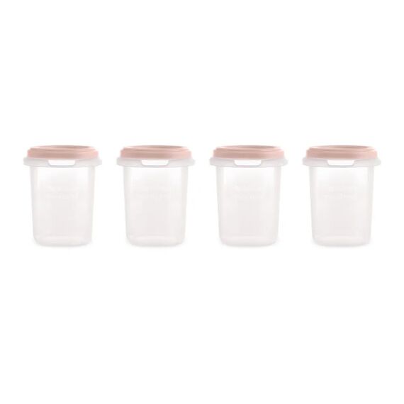 MINILAND SET 4 HERMISIZED 250 ML BLUSH - Σετ Φαγητού, Μπολάκια, Πιατάκια Φαγητού στο Oneirokosmos