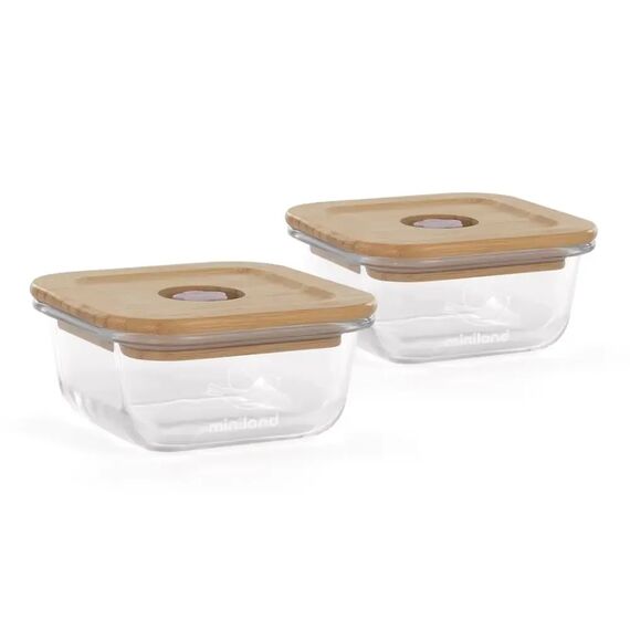 MINILAND ΣΕΤ 2 ΔΟΧΕΙΩΝ 210 ML ECO SQUARE CHICK - Σετ Φαγητού, Μπολάκια, Πιατάκια Φαγητού στο Oneirokosmos