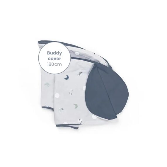 DOOMOO ΑΝΤΑΛΛΑΚΤΙΚΟ ΚΑΛΥΜΜΑ ΓΙΑ ΜΑΞΙΛΑΡΙ BUDDY BLUE GREY MOON B62 - Μαξιλάρια Θηλασμού στο Oneirokosmos