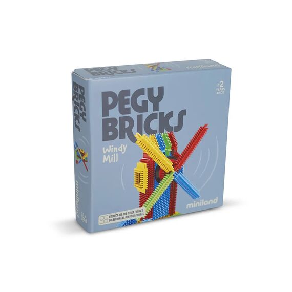MINILAND ΠΑΙΧΝΙΔΙ ΚΑΤΑΣΚΕΥΗΣ PEGY BRICKS - WINDY MILL - Εκπαιδευτικά Παιχνίδια στο Oneirokosmos