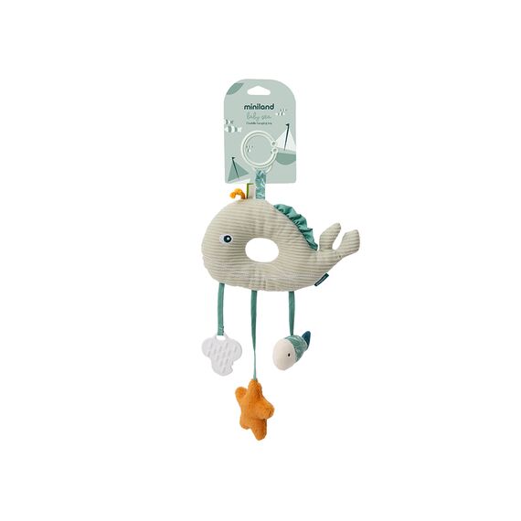 MINILAND ΚΡΕΜΑΣΤΟ ΠΑΙΧΝΙΔΙ ΦΑΛΑΙΝΑ - BABY SEA HANGING TOY - Σετ Βρεφανάπτυξης στο Oneirokosmos
