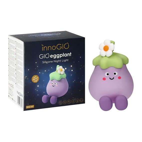 INNOGIO ΦΩΤΙΣΤΙΚΟ ΝΥΚΤΟΣ ΣΙΛΙΚΟΝΗΣ GIO EGGPLANT - Φωτιστικά Δωματίου στο Oneirokosmos
