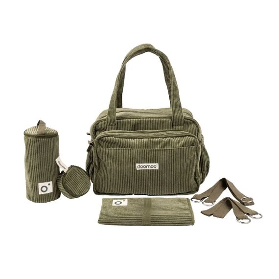 DOOMOO FLUFFY DIAPER BAG KAKHI - ΤΣΑΝΤΑ ΑΛΛΑΞΙΕΡΑ - Τσάντες - Αλλαξιέρες στο Oneirokosmos