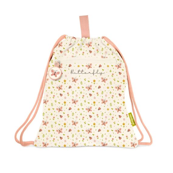 MINILAND ΠΑΙΔΙΚΟ ΣΑΚΙΔΙΟ ΠΛΑΤΗΣ ΜΕ ΚΟΡΔΟΝΙΑ KIDDIE SACK BUTTERFLY - Θερμός & Ισοθερμικά Προϊόντα στο Oneirokosmos
