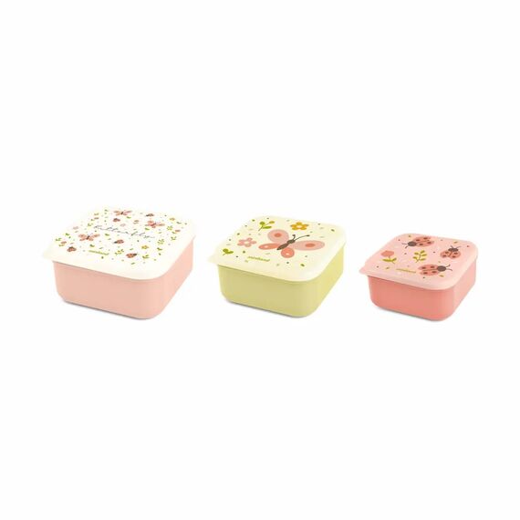 MINILAND ΠΑΙΔΙΚΟ ΣΕΤ ΔΟΧΕΙΩΝ SNACKBOX-3 BUTTERFLY - Θερμός & Ισοθερμικά Προϊόντα στο Oneirokosmos